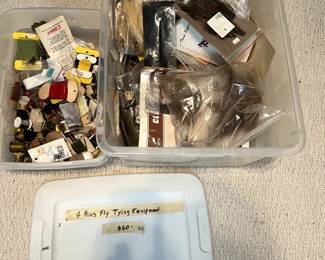 #325 2 bins of Fly Tying Equipment $60.00