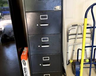 #121 Hon 5 Drawer Filing Cabinet w/key - 18" Wide $40.00