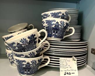 #365 Blue Willow "Churchill" Set of 6 4 pc settings $120.00