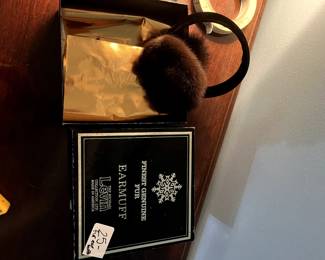 #170 Mink Ear Muffs by Michael Levin $25.00