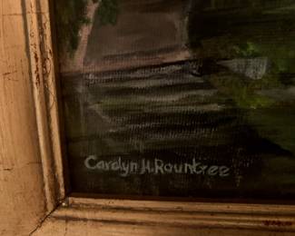 #402 Historic bridge Deep South By Carolyn H. Roundtree Original oil 10x8 was $425 NOW $320.00