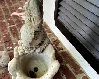 #131 Concrete Rabbit w/Pot - 17" Tall $20.00