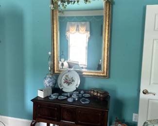 #139 Gold Painted Wood Beveled Mirror - 36x48 - You Take Down $150.00