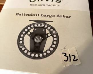 #312 Orvis Battenkill Large Arbor 3 Fly Reel $80.00