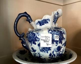 #333 Bombay Co. Pitcher & Basin $75.00