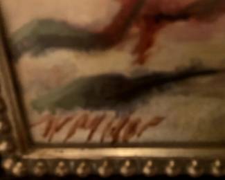 #398 Ripen yellow Pears by Vanessa Miller original oil 12x10 was $525 NOW $394.00