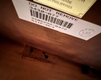 #22 Doled Grandfather Clock w/pendulum w/inlay wood and Glass Beveled Front Door - 18x11x70 $350.00