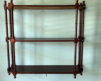 #141 Wood Wall Display w/3 Shelves - 32x6x12 $65.00