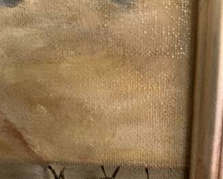 #392 Renoir Rendition by Mary Hund original oil 11x14 was 475.00 NOW $357.00