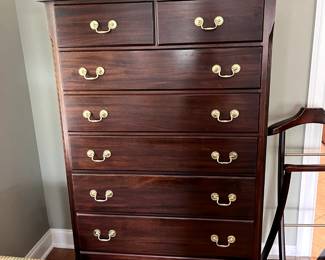 #237 Wood Chest of 8 Drawers - 40x20x61 - You Move Downstairs $175.00