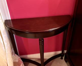 #249 Bombay Half - Moon Entry table - 30x24x28 $75.00