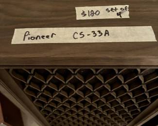 #285 Pioneer CS-33A Set of 4 $120.00