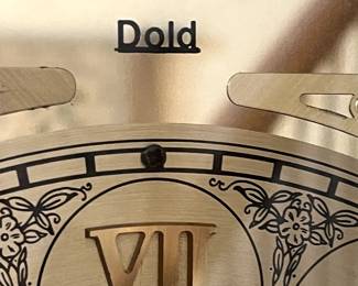 #227 Doled Grandfather Clock w/pendulum w/inlay wood and Glass Beveled Front Door - 18x11x70 $350.00