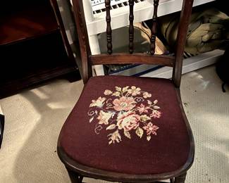 #271 Needlepoint Chair $25.00