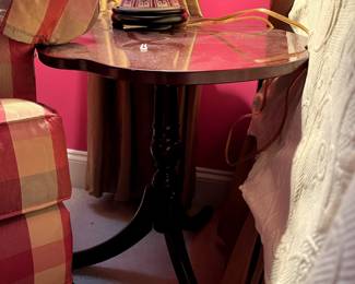 #250 Oval Pedestal End Table - 24x18x22 $40.00