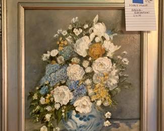 #392 Renoir Rendition by Mary Hund original oil 11x14 was 475.00 NOW $357.00