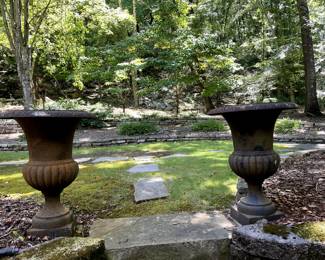 #90 Cast Iron Urn - 29"Tall $250.00
#91 Cast Iron Urn - 29"Tall $250.00