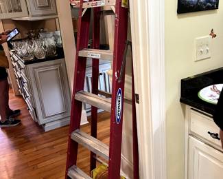 #128 Werner 6 foot Fiberglass Ladder $65.00