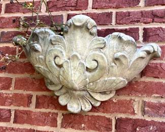 #80 Concrete Wall Hanging Planter - 11"T x 20"W $40.00
#81 Concrete Wall Hanging Planter - 11"T x 20"W $40.00