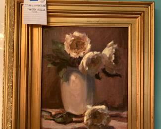 #391 Perry Austen rose by Vanessa Miller original oil 11x14 was $450 NOW $338.00