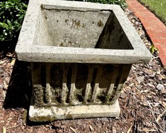 #83 Square Concrete Pot 11sq x11 $30
