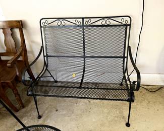 #111 Wrought Iron Loveseat - 42"L $75.00