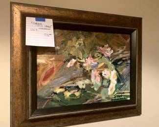 #399 Essence Cliffts Creek UNKNOWN original oil 12x9 was $425 NOW $320.00