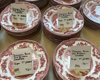 #352 Johnson Bros. "Old Britian Castles' 12 pc 7" Plates $72.00
#353 Johnson Bros. "Old Britian Castles' 12 pc 7" Plates $72.00