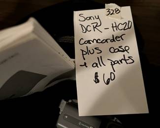 #328 Sony HC20 Camcorder plus Case - All parts $60.00