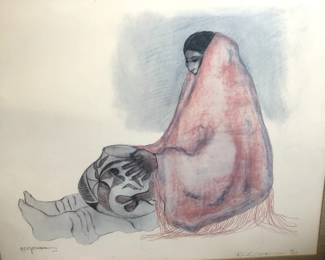 RC Gorman original Lithograph edition 18/50  1977