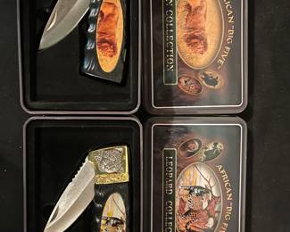 African “Big Five” pocket knives 
