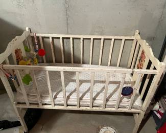 Vintage baby crib