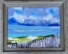 Original Oil on Canvas Seascape Framed