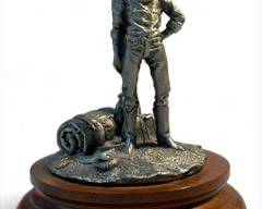 Vintage Donald Jack Polland art Collectible Pewter Figure Circa 1990