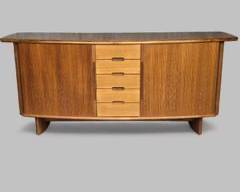 Vintage Mid Century Modern MCM Teak Sideboard with Tambour Doors and 4 Drawers
Lot 734 -