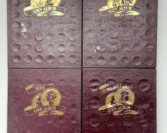 Lincoln Penny, Nickel, Roosevelt Dime, & Kennedy Half Dollar Partially Complete Collection Books With Silver Half Dollars Coins