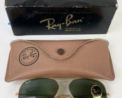 NIB Ray Ban Green Aviator G-15 Lens Sunglasses
