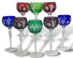 Eight Fine Cut To Clear Crystal Wine Glasses
Lot 480 - In good condition NO CHIPS!!!