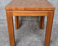 Tarm Stole Danish Modern Inlaid Side Table MCM Mid Century Modern