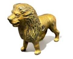 Antique Cast Iron Lion Penny Bank