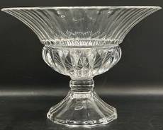 Fine Heavy 10 Tall Crystal Pedestal Bowl