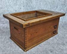 Antique Japanese Hibachi Copper Inset with Added Glass For Display Dovetailed Sides
Lot 631 -