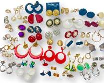Possibly Burberry Earrings & Assorted Costume Jewelry Paired Earrings Lot