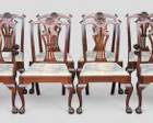 Antique Chippendale Ball and Claw Foot Dining Chairs