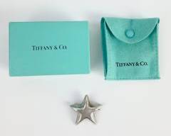 Tiffany & Co Mexico Sterling Silver Star Pin Brooch W/ Box & Pouch