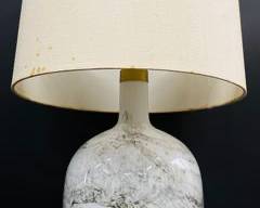Holmegaard Michael Bang Art Glass Table lamp Danish Modern MCM Mid Century Modern with Original Shate