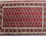 Vintage Persian Tightly Woven Hand Knotted Wool Area Rug