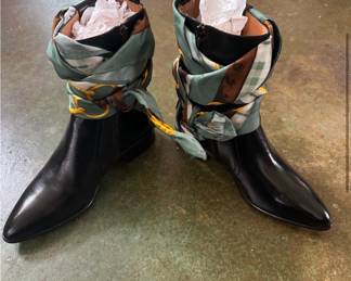 Maison Margiela Black Leather Scarf Boots *New*
$285