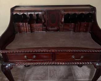 French Mahogany Secretary  Desk
(Price Reflects Side Blemish
$300