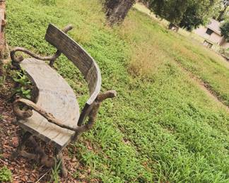 Faux Bois Solid Bronze Garden Bench 
$1700
***Very Heavy Solid Bronze Will Need A  Truck And Help Moving.
